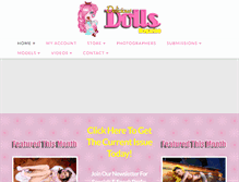 Tablet Screenshot of deliciousdollsmagazine.com